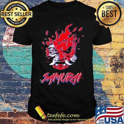 Samurai skull horror shirt