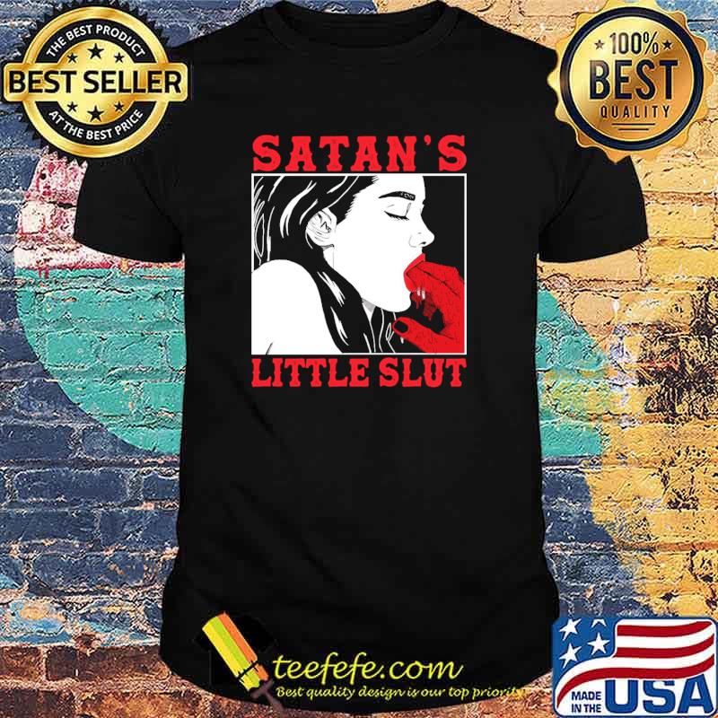 Satan's lil slut halloween shirt