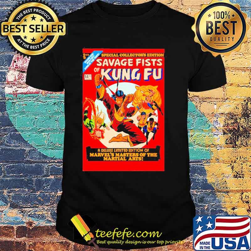 Savage Fists of Kung Fu comic marvels masters of the martial arts shirt