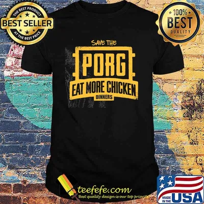 Save The Porg Eat More Chicken Dinner Shirt