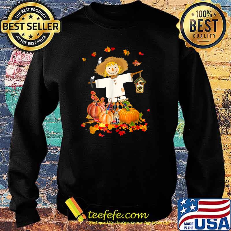 Scarecrow Autumn Hello Fall Pumpkin Thanksgiving Halloween T-Shirt Sweater Scarecrow Autumn Hello Fall Pumpkin Thanksgiving Halloween T-Shirt Sweater