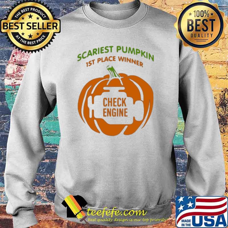 Scariest pumpkin 1st place winner check engine s Sweater Scariest pumpkin 1st place winner check engine s Sweater
