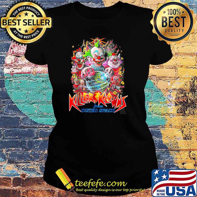 Scary Killer klowns from outer-space alien Clown Halloween T-Shirt Ladies tee Scary Killer klowns from outer-space alien Clown Halloween T-Shirt Ladies tee