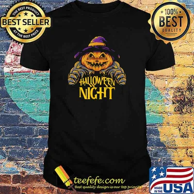 Scary Spooky Pumpkin Man Halloween Retro T-Shirt