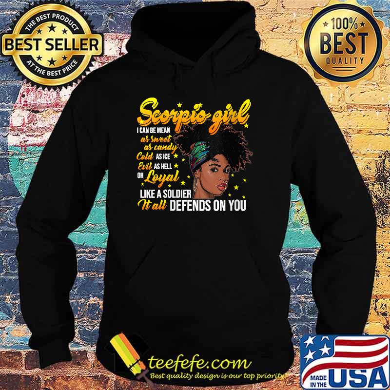 Scorpio Girl Afro Born in October 23 - November 21 Birthday T-Shirt Hoodie Scorpio Girl Afro Born in October 23 - November 21 Birthday T-Shirt Hoodie