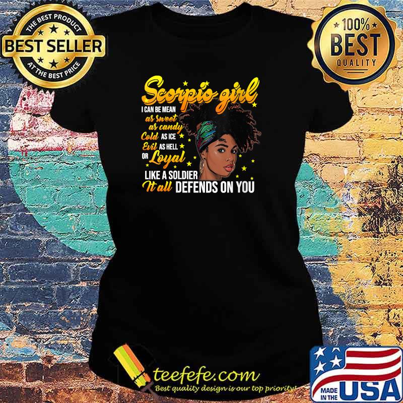 Scorpio Girl Afro Born in October 23 - November 21 Birthday T-Shirt Ladies tee Scorpio Girl Afro Born in October 23 - November 21 Birthday T-Shirt Ladies tee