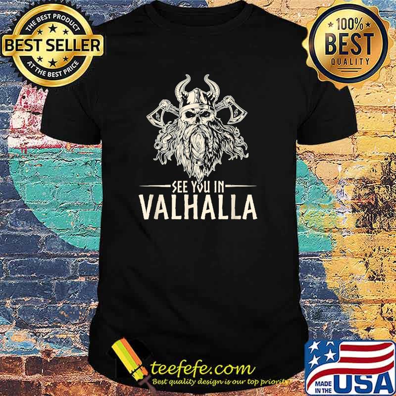 See You In Valhalla Mens Nordic Mythology T-Shirt