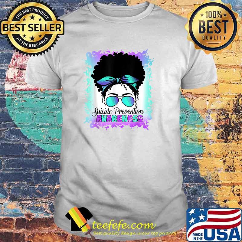 Semicolon Suicide Teal Purple Suicide Prevention Awareness T-Shirt