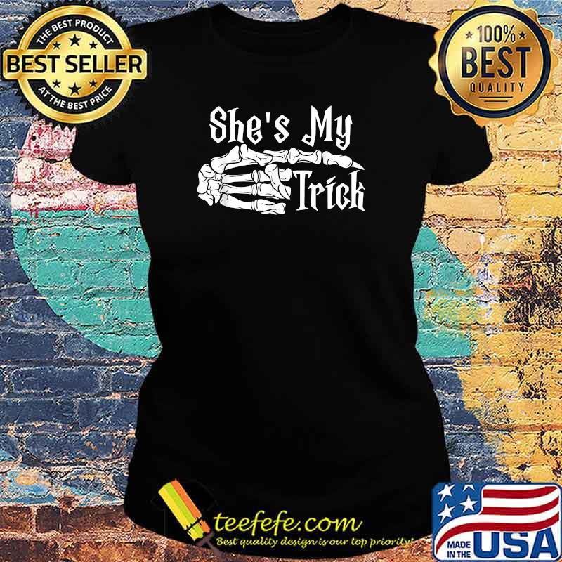 She's My Trick He's My Treat Halloween Couple Costume T-Shirt Ladies tee She's My Trick He's My Treat Halloween Couple Costume T-Shirt Ladies tee