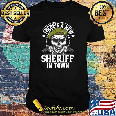 Sheriff on Duty Sheriff Star Police Officer Badge T-Shirt