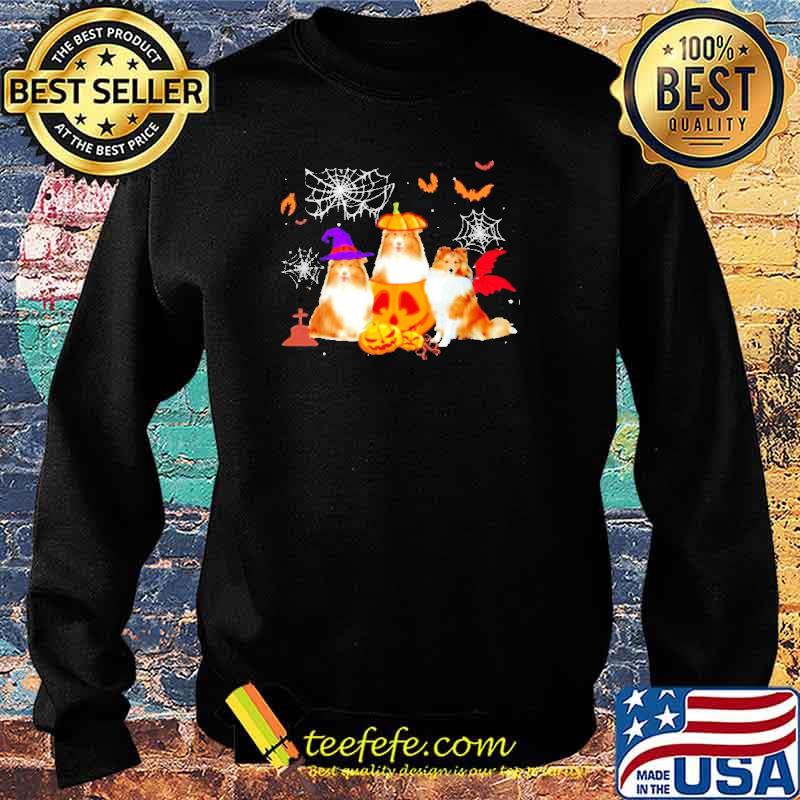 Shetland Sheepdog Pumpkin Halloween Shirt Sweater Shetland Sheepdog Pumpkin Halloween Shirt Sweater