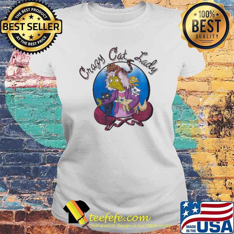 Simpsons Crazy Cat Lady s Laides tee Simpsons Crazy Cat Lady s Laides tee