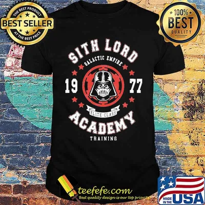 Sith Lord Galactic Empire 197 Academy Training Shirt