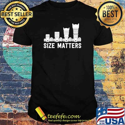 Size matters lens camera shirt