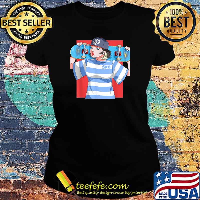 Skateboader Girls T-Shirt Ladies tee Skateboader Girls T-Shirt Ladies tee