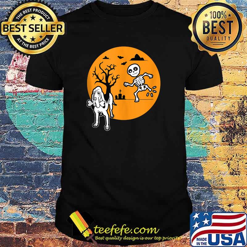 Skeleton Bone Dog Lovers Halloween T-Shirt