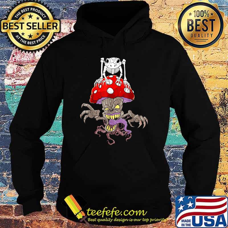Skeleton Frog Skull Mushroom Zombie Halloween T-Shirt Hoodie Skeleton Frog Skull Mushroom Zombie Halloween T-Shirt Hoodie
