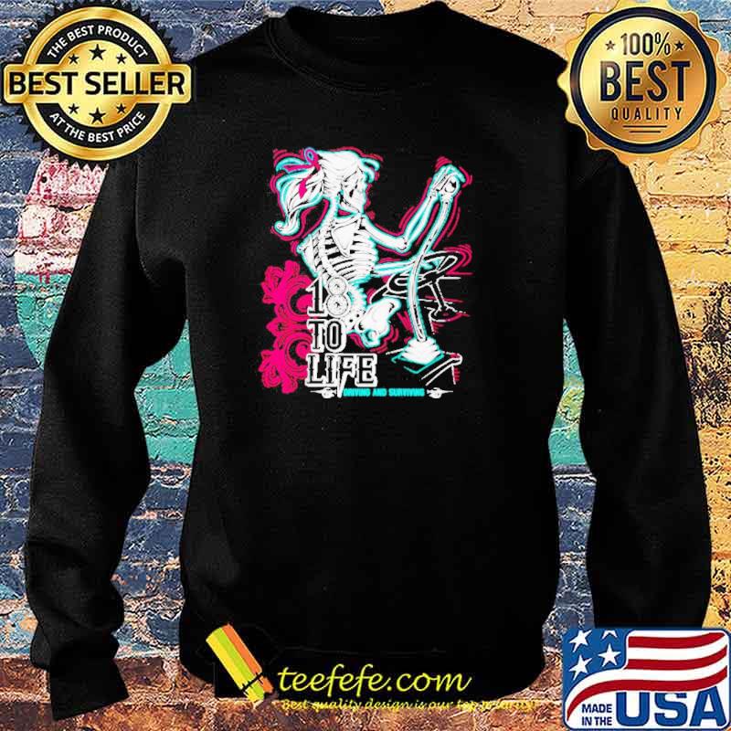 Skull 18 to life driving and surviving s Sweater Skull 18 to life driving and surviving s Sweater