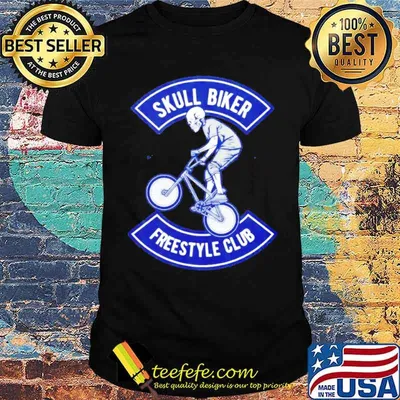 Skull Biker freestyle club shirt