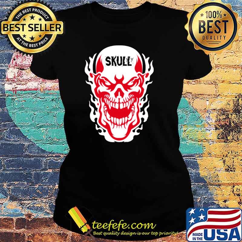 Skull Halloween fire s Ladies tee Skull Halloween fire s Ladies tee