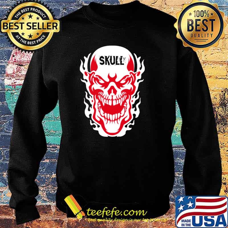Skull Halloween fire s Sweater Skull Halloween fire s Sweater
