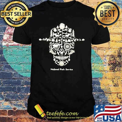 Skull national park service shirt