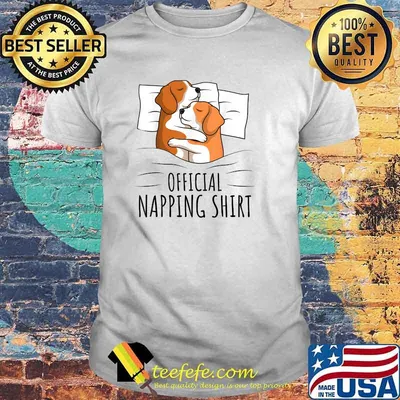 Sleeping Beagle Dog Lover Official Napping T-Shirt