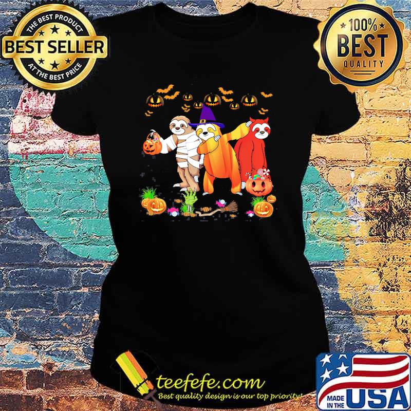 Sloth And Friend Halloween Shirt Ladies tee Sloth And Friend Halloween Shirt Ladies tee