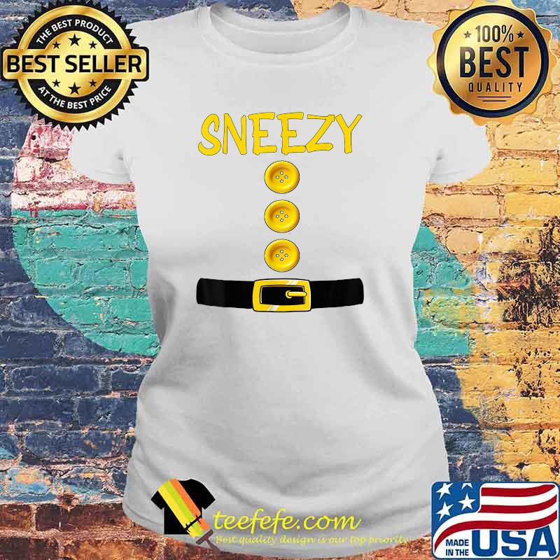 Sneezy Dwarf Halloween Costume Color Matching Bashful Dwarf T-Shirt Laides tee Sneezy Dwarf Halloween Costume Color Matching Bashful Dwarf T-Shirt Laides tee