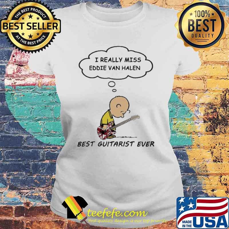 Snoopy I really miss eddie van halen best guitarist ever s Laides tee Snoopy I really miss eddie van halen best guitarist ever s Laides tee