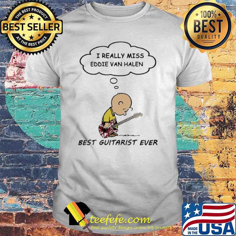 Snoopy I really miss eddie van halen best guitarist ever shirt