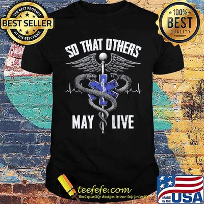 So That Others May Live navy blue shirt