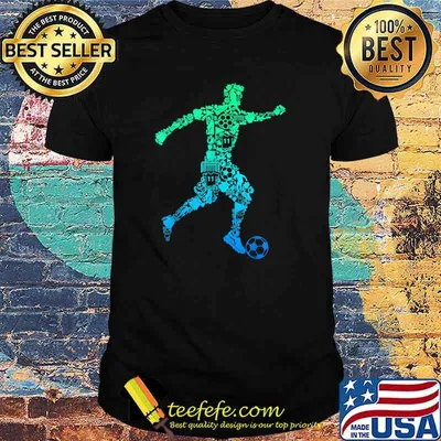 Soccer Player The Man Kicking Ball T-Shirt