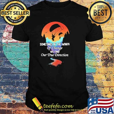 Sometimes in the winds of change we find our true direction sunset shirt