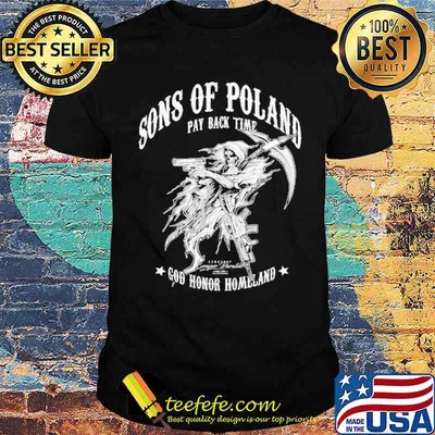Sons of poland pay back time god honor homeland sekcja rozrywkowa tactic cool koszulki dla niego