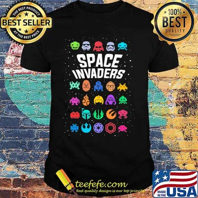 Space invaders gamer shirt