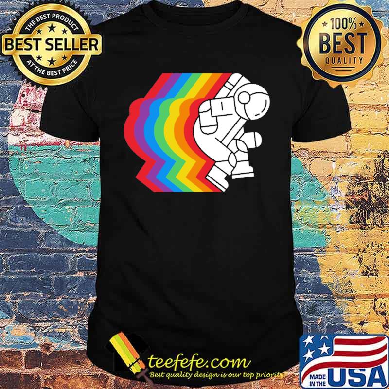 Spaceman lgbt rainbow shirt