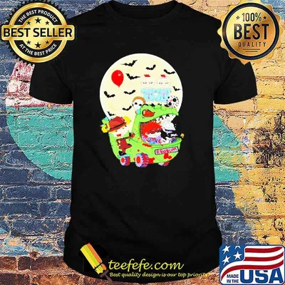 Spooky babies horror characters moon Halloween shirt