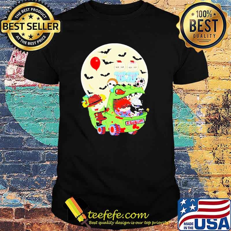 Spooky babies horror characters moon Halloween shirt