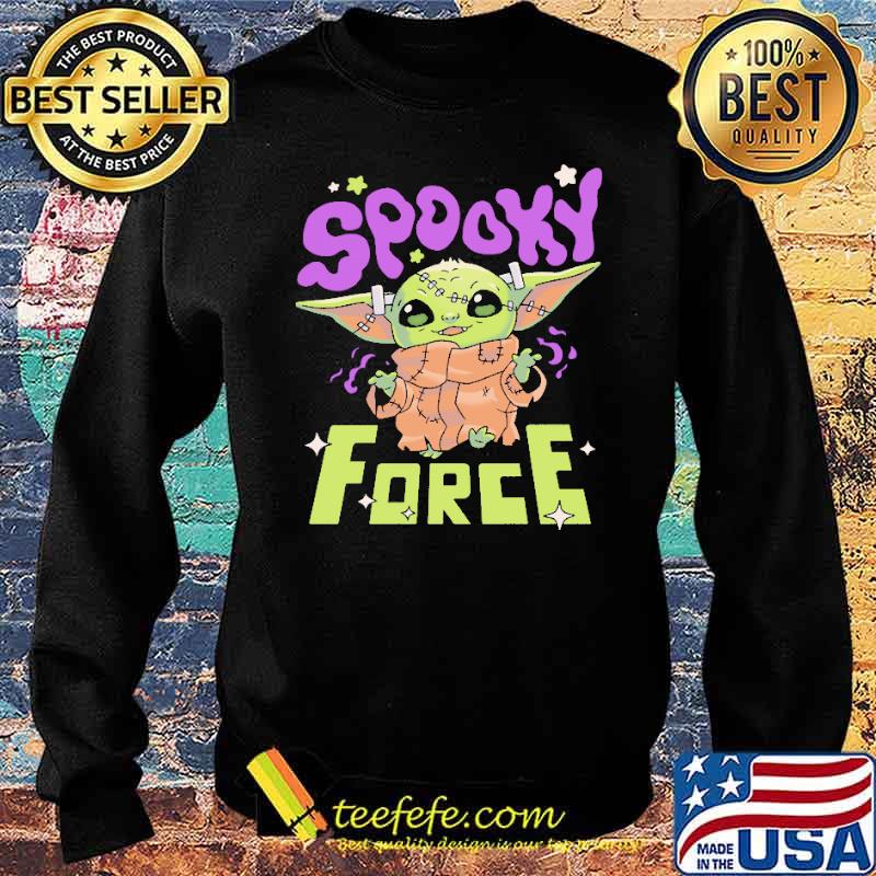 Spooky Force Halloween Baby Yoda Shirt Sweater Spooky Force Halloween Baby Yoda Shirt Sweater