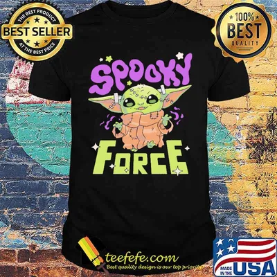 Spooky Force Halloween Baby Yoda Shirt