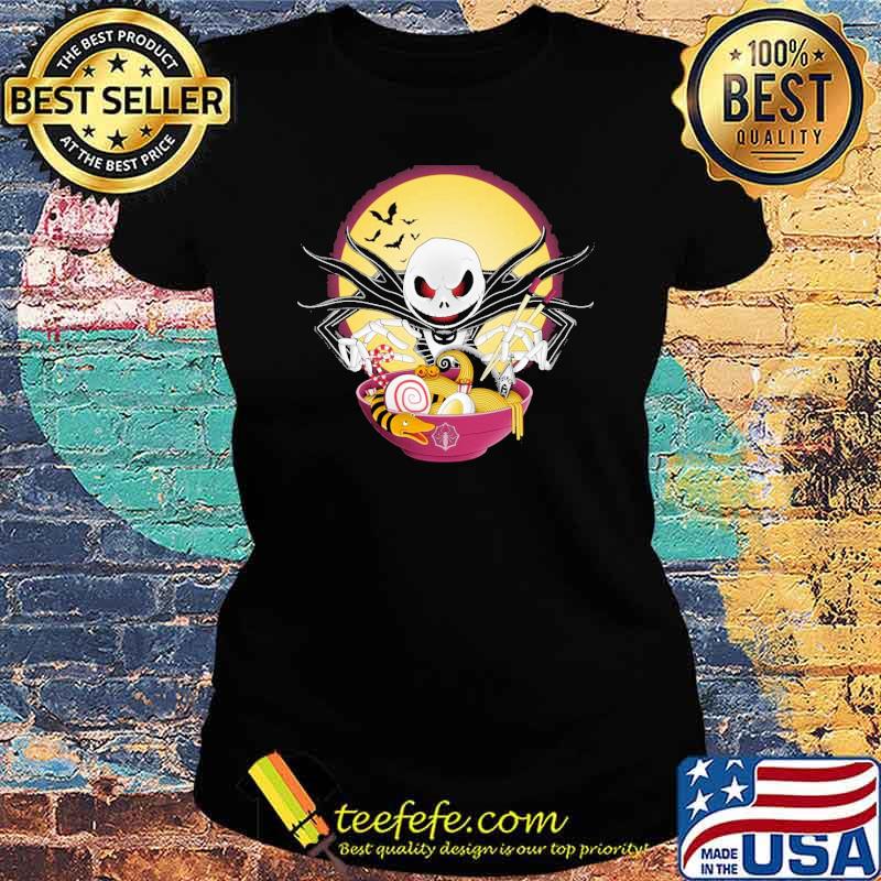 Spooky ramen Jack Skellington The Nightmare Before Christmas Shirt Ladies tee Spooky ramen Jack Skellington The Nightmare Before Christmas Shirt Ladies tee