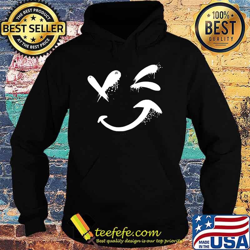 Spray Paint Style Smile Face T-Shirt Hoodie Spray Paint Style Smile Face T-Shirt Hoodie