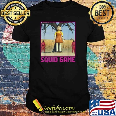 Squid Game doll horror film halloween T-Shirt