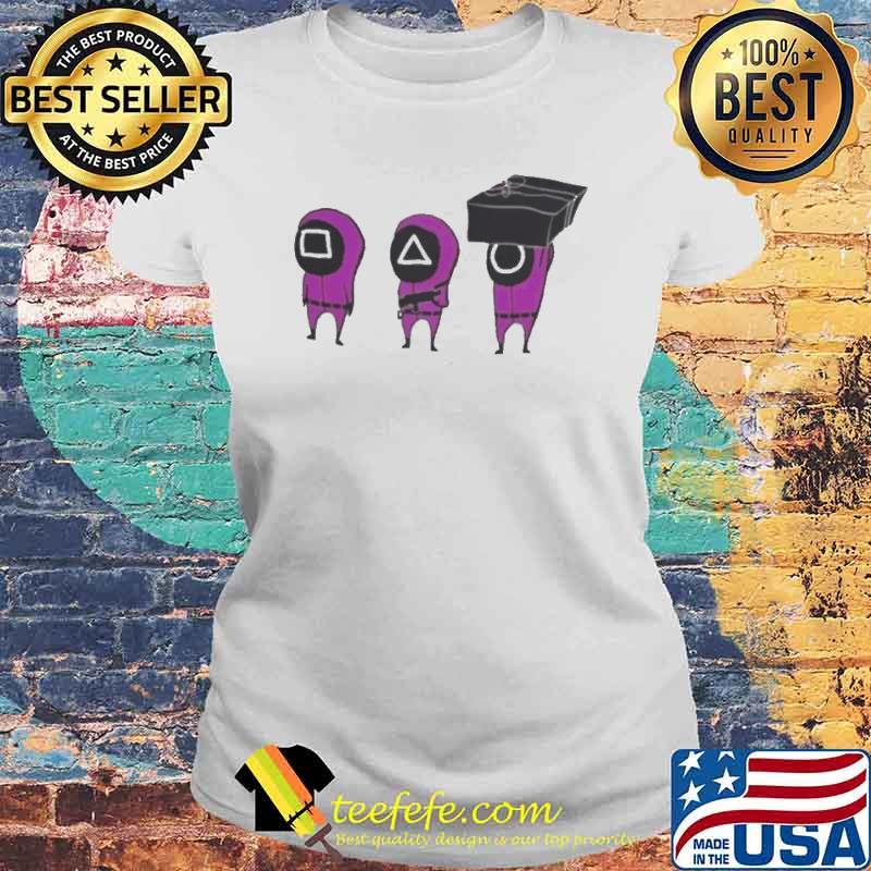 Squid Video Game Pink Guards Shirt Laides tee Squid Video Game Pink Guards Shirt Laides tee