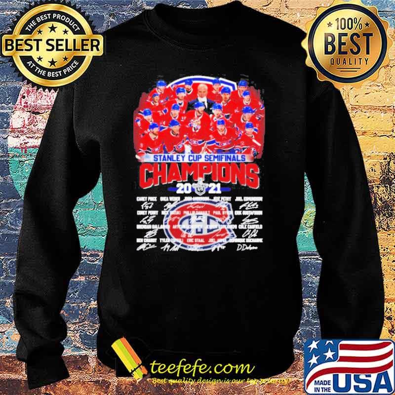 Stanley Cup Semifinal Champions 2021 Montreal Canadiens signatures s Sweater Stanley Cup Semifinal Champions 2021 Montreal Canadiens signatures s Sweater