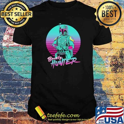 Star Wars The Mandalorian Bounty Hunter Retro Shirt