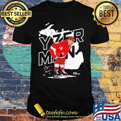 Steve Yzerman Player Map Red Wings Shirt