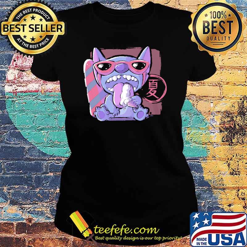 Stitch Eat Ice Cream Shirt Ladies tee Stitch Eat Ice Cream Shirt Ladies tee