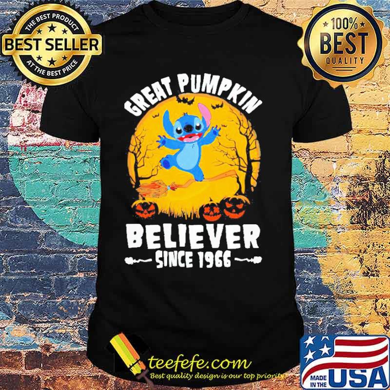 Stitch great pumpkin believer since 1666 shirt
